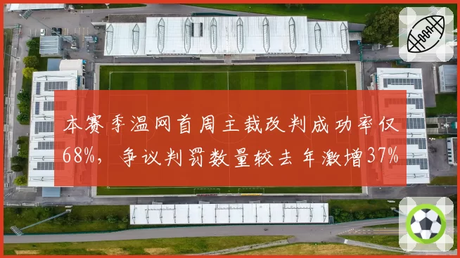 本赛季温网首周主裁改判成功率仅68%，争议判罚数量较去年激增37%