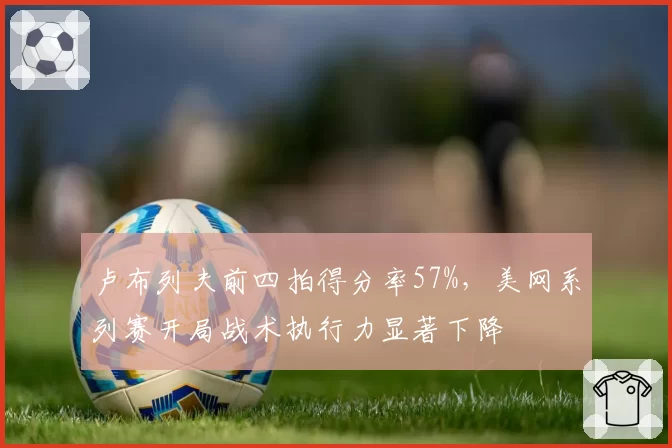 卢布列夫前四拍得分率57%，美网系列赛开局战术执行力显著下降